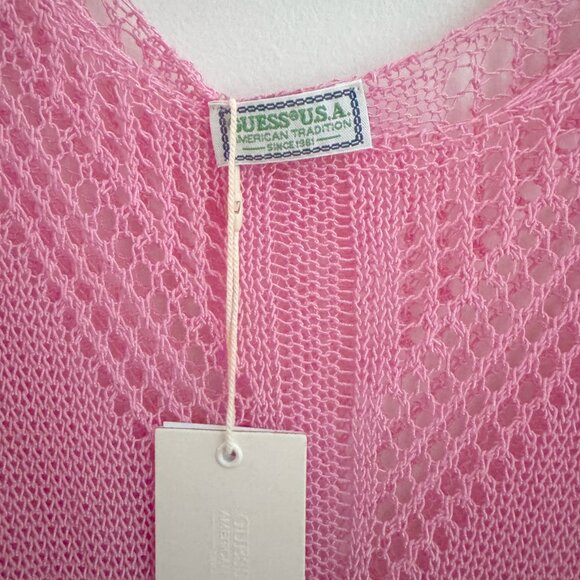 Guess Pink Scoop Neck Sweater - Picture 4 of 6